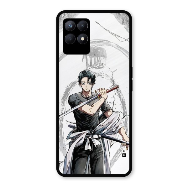 Yuta With Katana Metal Back Case for Realme Narzo 50