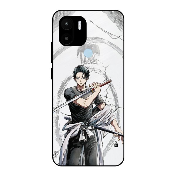 Yuta With Katana Metal Back Case for Redmi A1 Plus