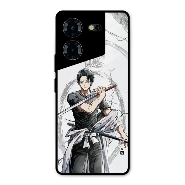 Yuta With Katana Metal Back Case for Tecno Pova 5 Pro 5G
