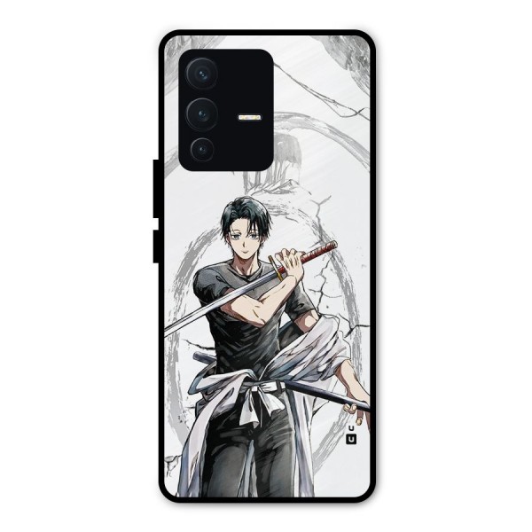 Yuta With Katana Metal Back Case for Vivo V23 Pro