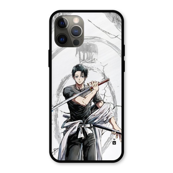 Yuta With Katana Metal Back Case for iPhone 12 Pro