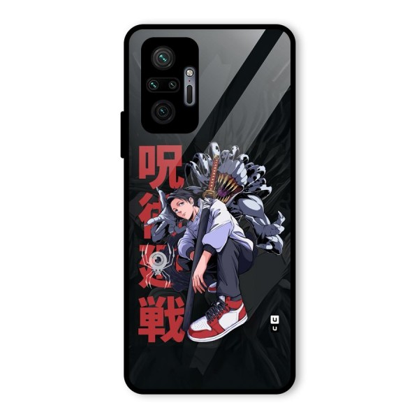 Yuta With Rika Glass Back Case for Redmi Note 10 Pro Max