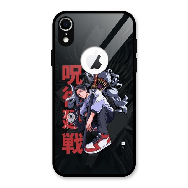 Yuta With Rika Glass Back Case for iPhone XR Logo Cut