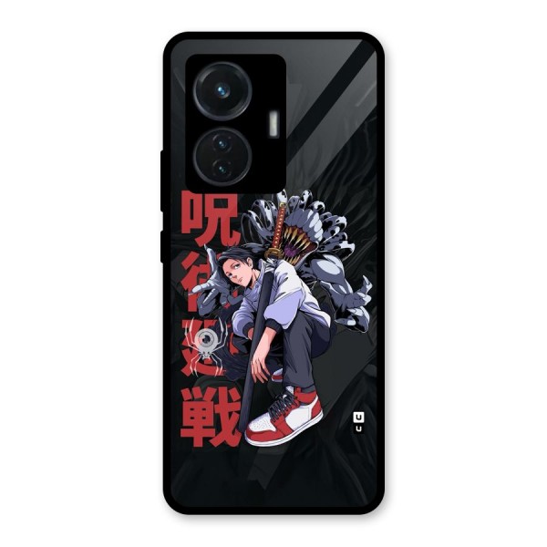 Yuta With Rika Glass Back Case for iQOO Z6 44W