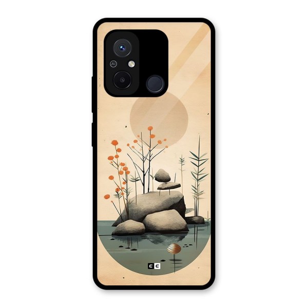 Zen Garden Glass Back Case for Redmi 12C