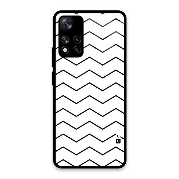 ZigZag Simple Classic Lines Glass Back Case for Xiaomi 11i 5G