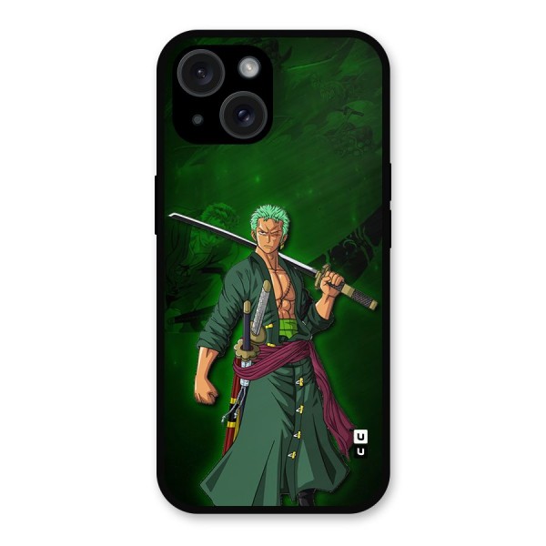 Zoro Ready Metal Back Case for iPhone 15