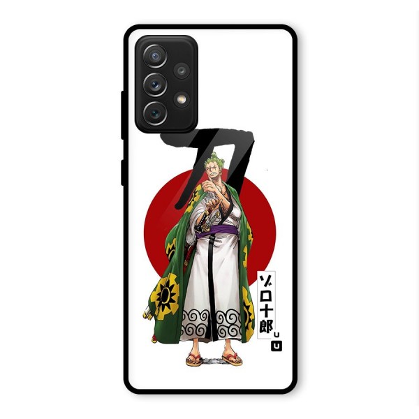 Zoro Stance Glass Back Case for Galaxy A72