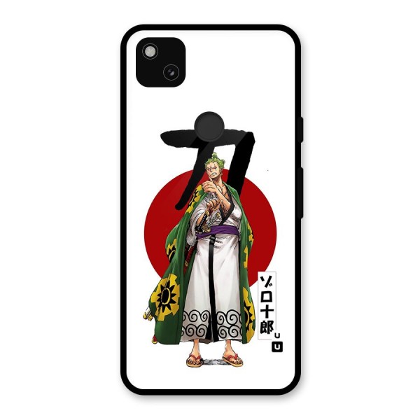Zoro Stance Glass Back Case for Google Pixel 4a