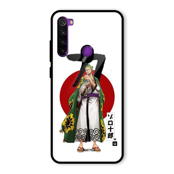 Zoro Stance Glass Back Case for Redmi Note 8