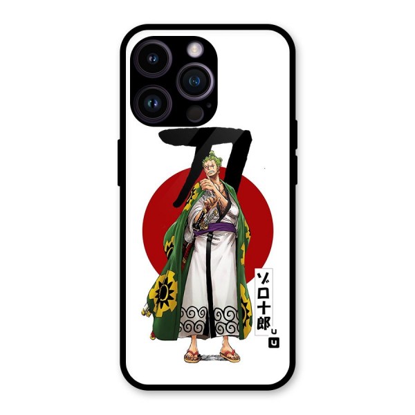 Zoro Stance Glass Back Case for iPhone 14 Pro Max