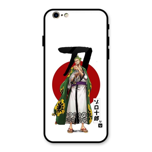 Zoro Stance Glass Back Case for iPhone 6 6S
