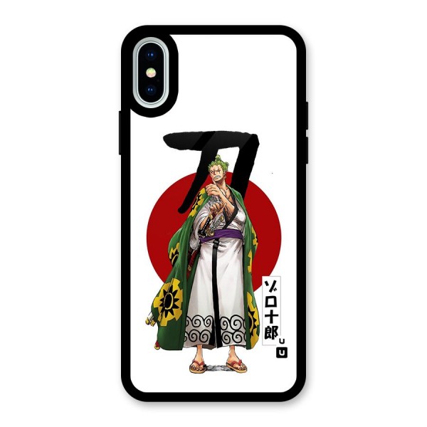 Zoro Stance Glass Back Case for iPhone X