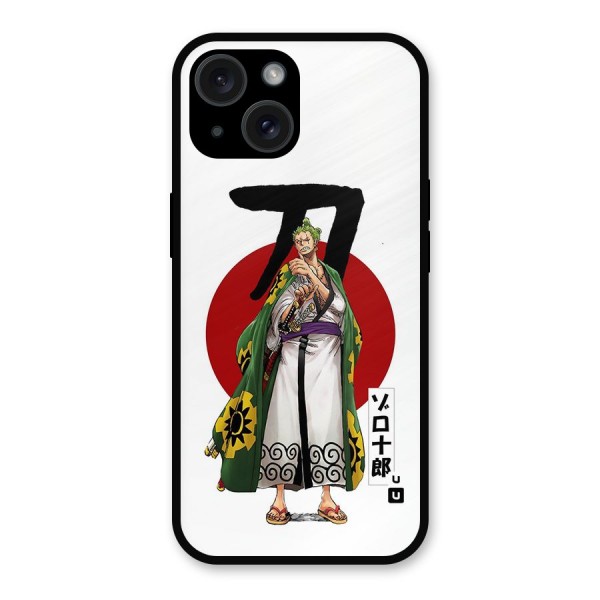 Zoro Stance Metal Back Case for iPhone 15