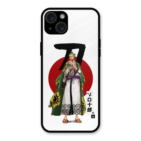 Zoro Stance Metal Back Case for iPhone 15 Plus