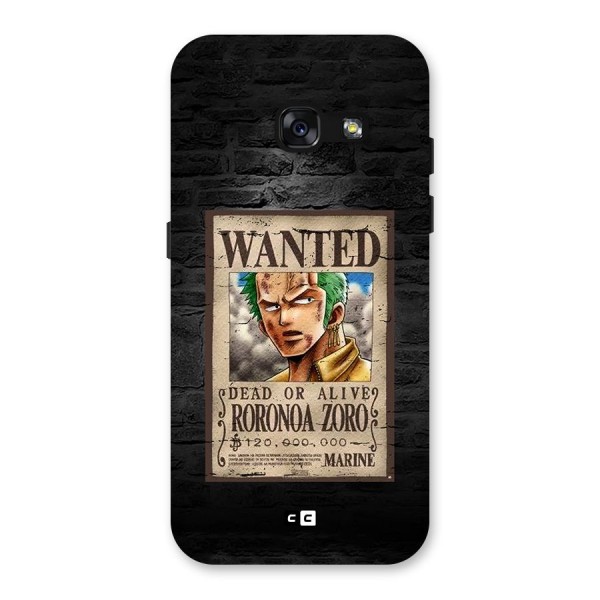 Zoro Wanted Back Case for Galaxy A3 (2017)