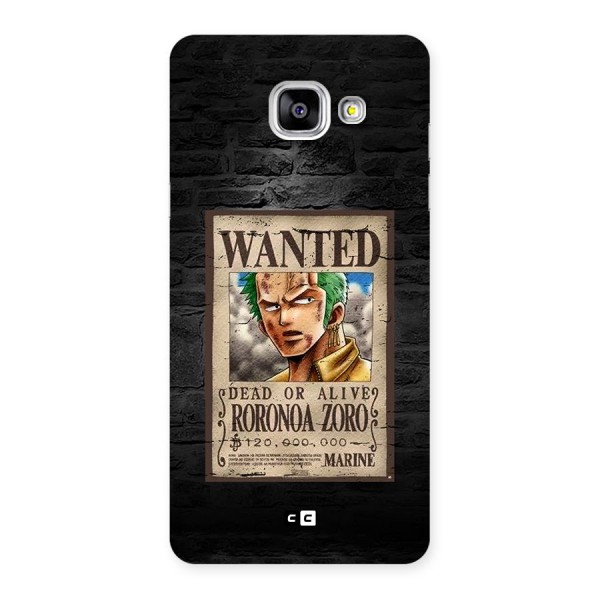 Zoro Wanted Back Case for Galaxy A5 (2016)
