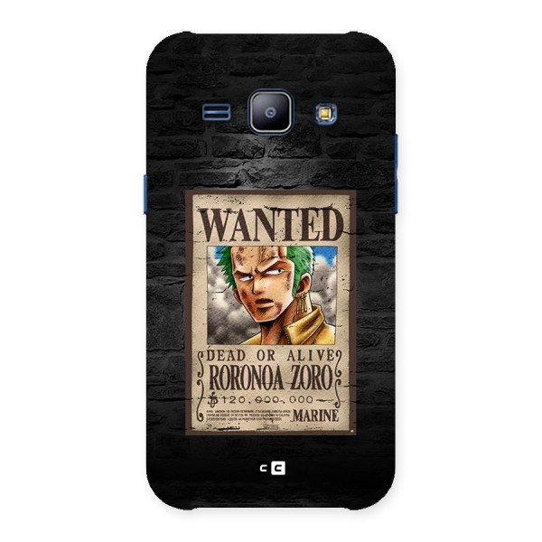 Zoro Wanted Back Case for Galaxy J1