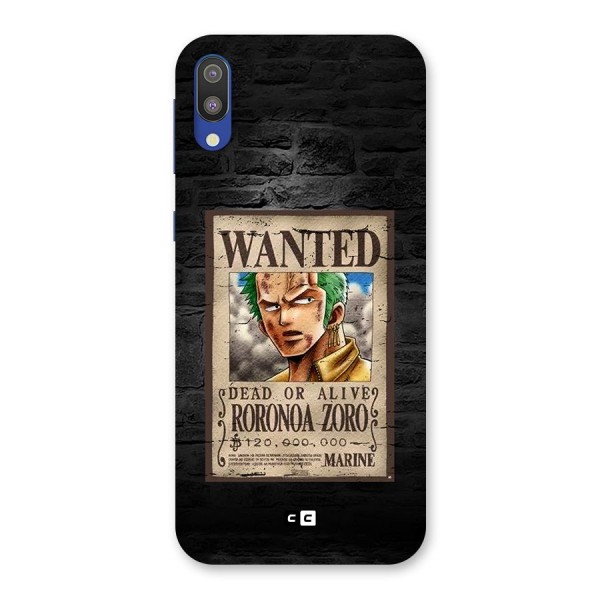 Zoro Wanted Back Case for Galaxy M10