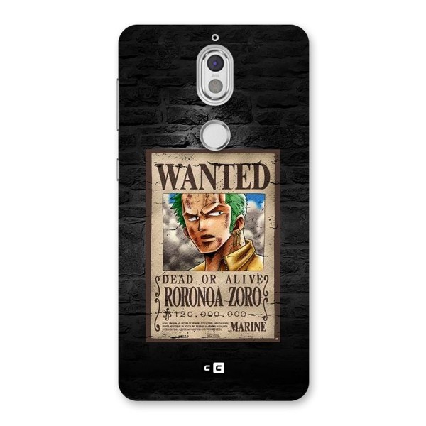 Zoro Wanted Back Case for Nokia 7