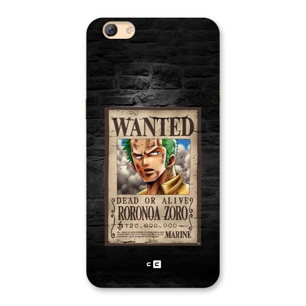 Zoro Wanted Back Case for Oppo F3 Plus