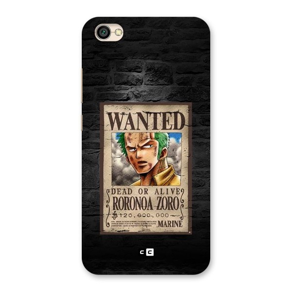 Zoro Wanted Back Case for Redmi Y1 Lite