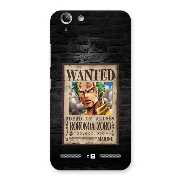 Zoro Wanted Back Case for Vibe K5