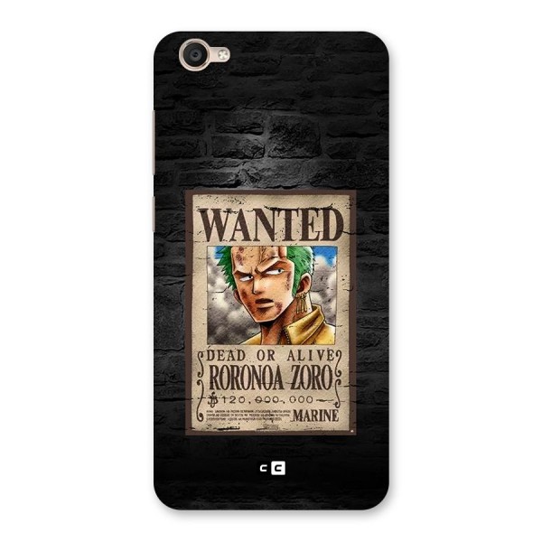 Zoro Wanted Back Case for Vivo Y55