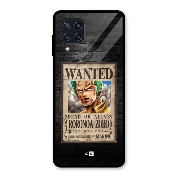 Zoro Wanted Glass Back Case for Galaxy M32