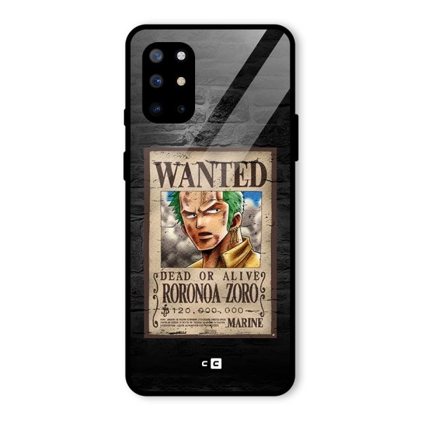 Zoro Wanted Glass Back Case for OnePlus 8T