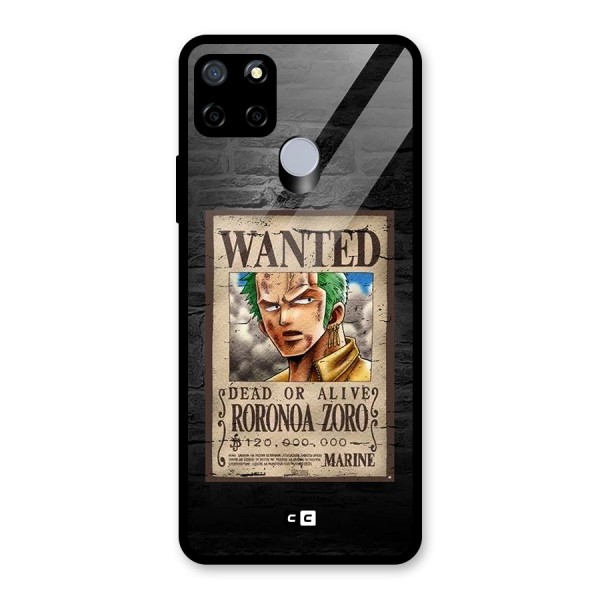 Zoro Wanted Glass Back Case for Realme C15
