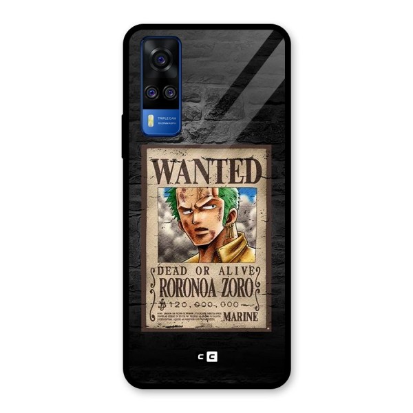 Zoro Wanted Glass Back Case for Vivo Y51
