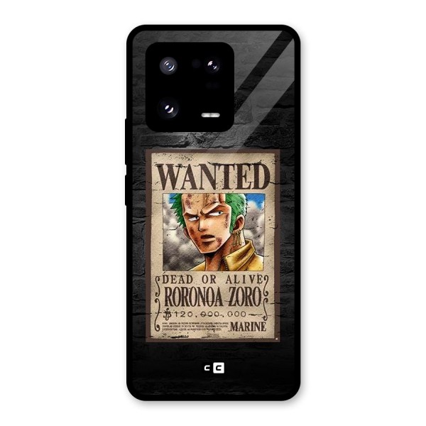 Zoro Wanted Glass Back Case for Xiaomi 13 Pro