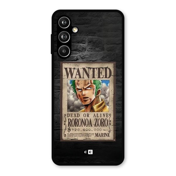 Zoro Wanted Metal Back Case for Galaxy F54