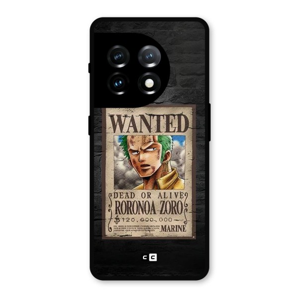 Zoro Wanted Metal Back Case for OnePlus 11