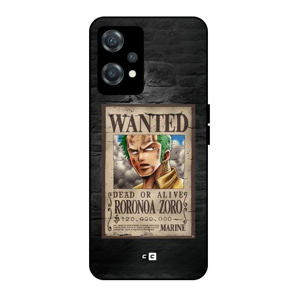 Zoro Wanted Metal Back Case for OnePlus Nord CE 2 Lite 5G
