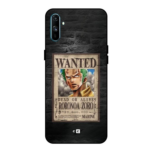 Zoro Wanted Metal Back Case for Realme C3