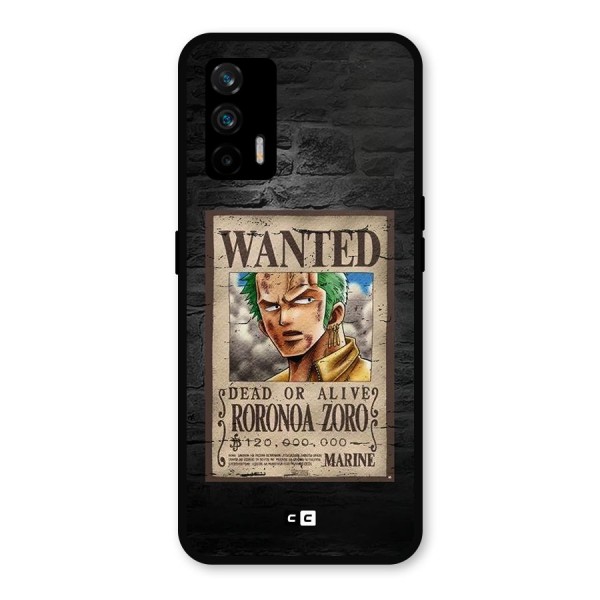 Zoro Wanted Metal Back Case for Realme GT 5G