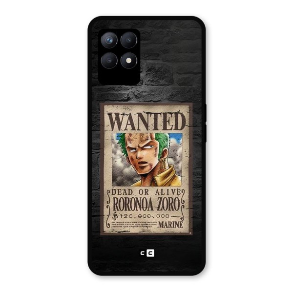 Zoro Wanted Metal Back Case for Realme Narzo 50