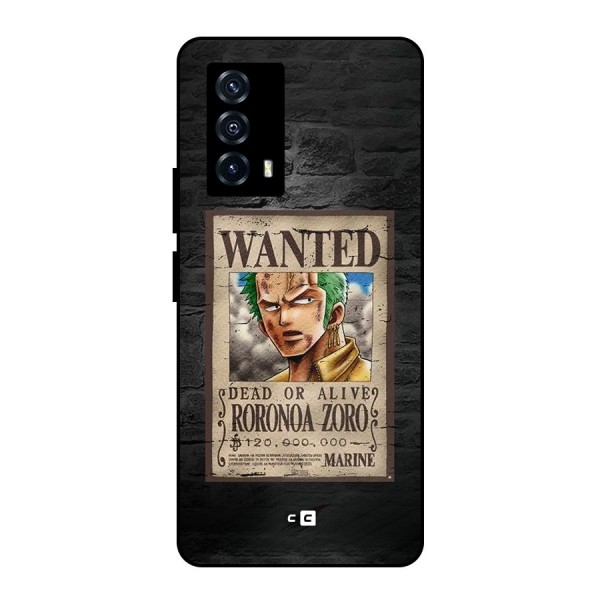 Zoro Wanted Metal Back Case for iQOO Z5