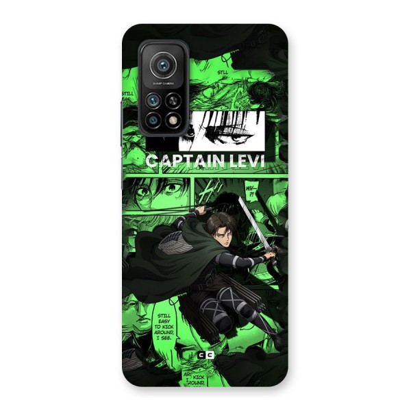 captain Levi Stance Back Case for Mi 10T 5G