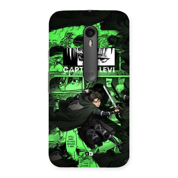 captain Levi Stance Back Case for Moto G Turbo