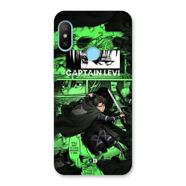 captain Levi Stance Back Case for Redmi 6 Pro