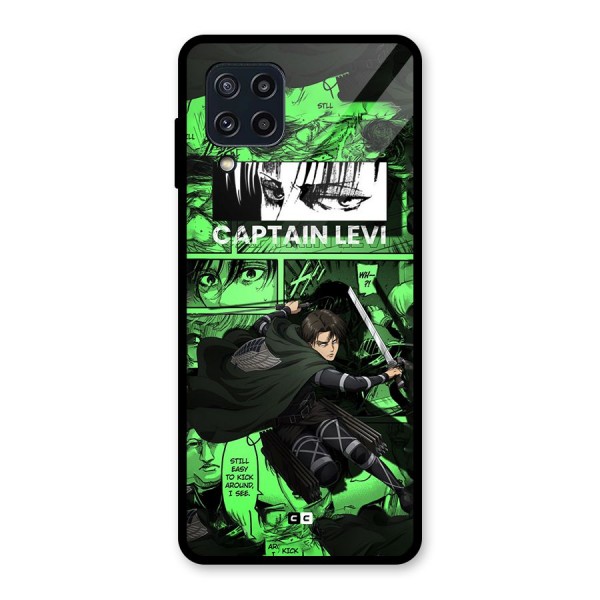 captain Levi Stance Glass Back Case for Galaxy M32