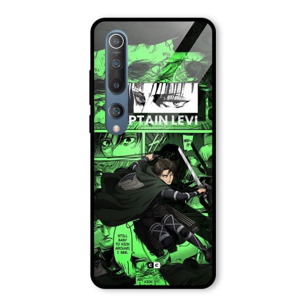 captain Levi Stance Glass Back Case for Mi 10