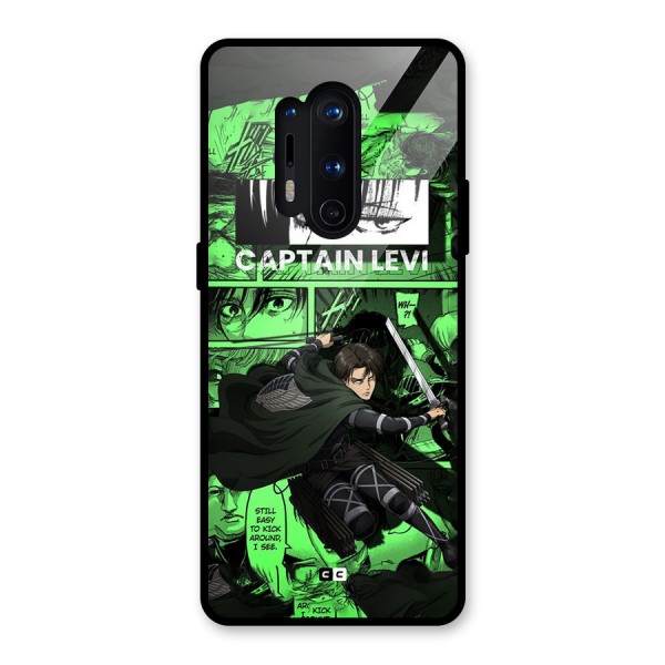captain Levi Stance Glass Back Case for OnePlus 8 Pro