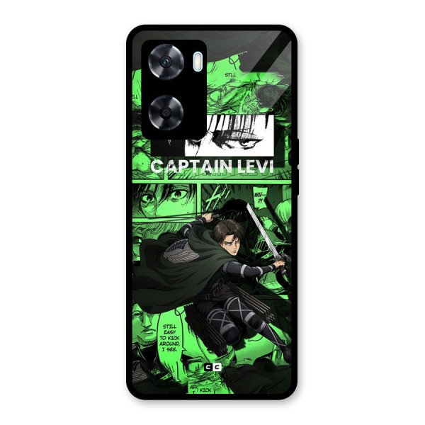 captain Levi Stance Glass Back Case for Oppo A77