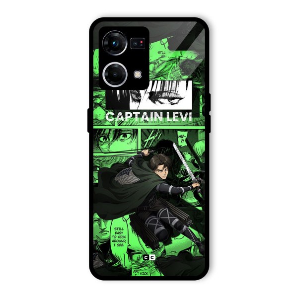 captain Levi Stance Glass Back Case for Oppo F21 Pro 4G