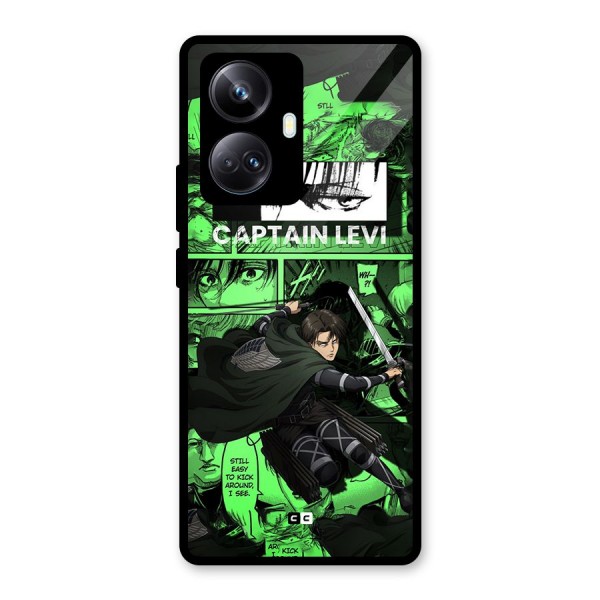 captain Levi Stance Glass Back Case for Realme 10 Pro Plus