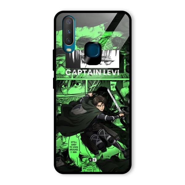 captain Levi Stance Glass Back Case for Vivo Y15